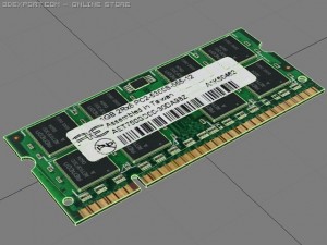 ddr2 sodimm ram 3D Модель