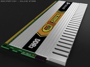 xms ddr3 dhx ram Modèle 3D