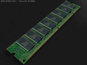sdram Modelo 3D