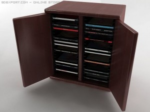 40 disc cd cabinet 3Dモデル