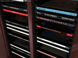 40 disc cd cabinet 3Dモデル
