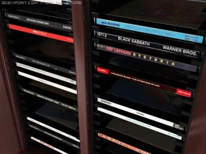 40 disc cd cabinet 3D Model