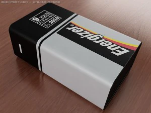 9v battery 3D Model