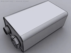 9v battery 3D Model