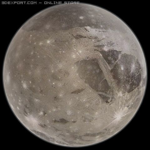 ganymede Model 3D .c4d .max .obj .3ds .fbx .stl .blend 