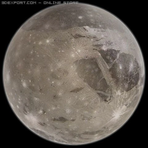 ganymede 3D Model .c4d .max .obj .3ds .fbx .stl .blend 