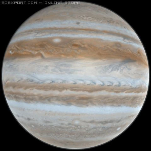 jupiter 3D Model .c4d .max .obj .3ds .fbx .stl .blend 