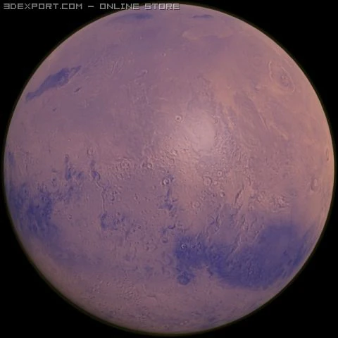 mars 3D Model .c4d .max .obj .3ds .fbx .stl .blend 