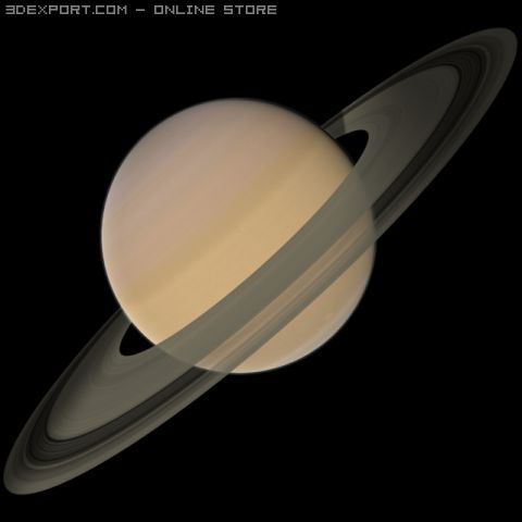 saturn 3D Model .c4d .max .obj .3ds .fbx .stl .blend 
