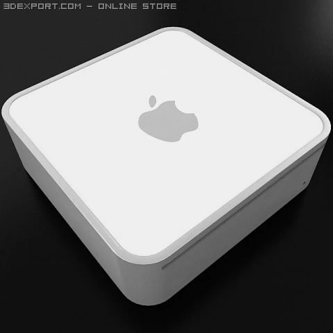 Mac mini 3D Modell .c4d .max .obj .3ds .fbx .stl .blend 