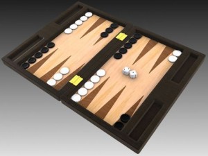 backgammon Modelo 3D