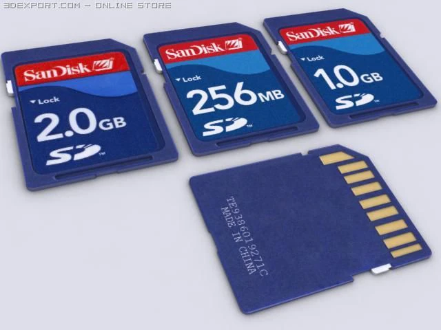 sichere digitale Karte 3D Modell .c4d .max .obj .3ds .fbx .stl .blend 