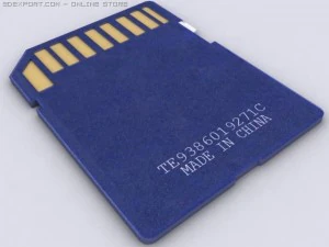 sichere digitale Karte 3D Modell