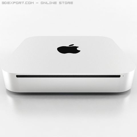 apple mac mini Model 3D .c4d .max .obj .3ds .fbx .stl .blend 