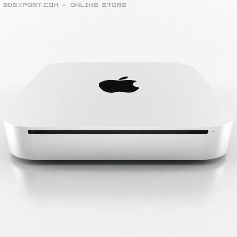 apple mac mini 3D Model .c4d .max .obj .3ds .fbx .stl .blend