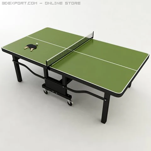 ping pong table 3D Model .c4d .max .obj .3ds .fbx .stl .blend 