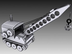 toy crane 3D Model