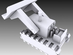 toy bulldozer Model 3D