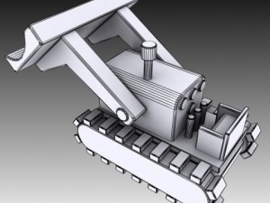 toy bulldozer Model 3D