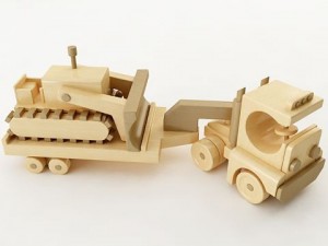 toy truck wooden Modelo 3D
