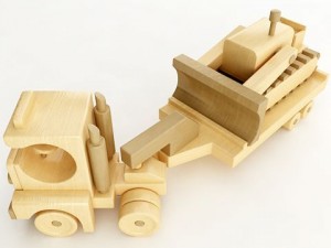 toy truck wooden 3D Модель
