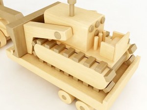 toy truck wooden 3D Модель