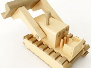 toy truck wooden 3D Модель