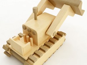 toy truck wooden 3D Модель
