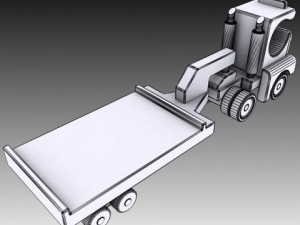 toy truck wooden 3D Модель