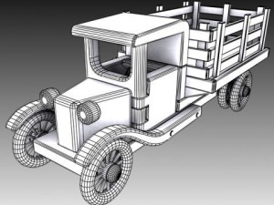 toy farm truck 3D Model