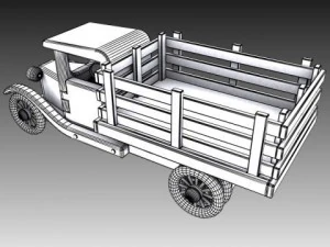 toy farm truck 3D Model