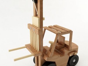 toy forklift 3D Model