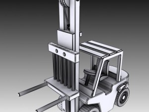 toy forklift 3D Model