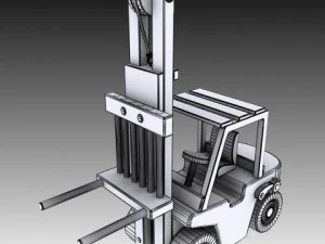 toy forklift 3D Model