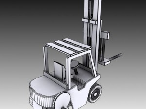 toy forklift 3D Model