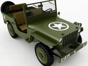 willys jeep 3Dモデル