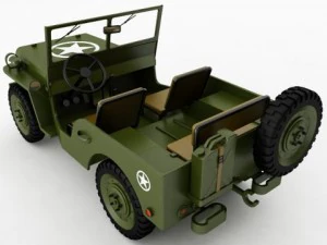 willys jeep 3D Model