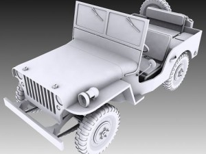 willys jeep 3Dモデル