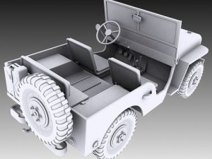 willys jeep 3Dモデル