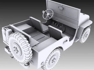 willys jeep 3D Model