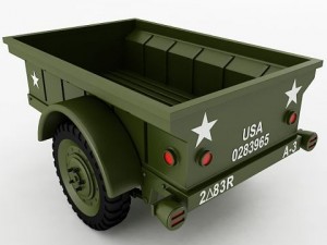willys t3 trailer Model 3D