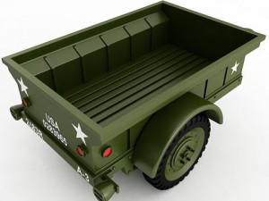 willys t3 trailer Model 3D