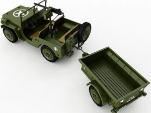 willys jeep collection 3D मॉडल