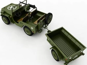 willys jeep collection 3D Model