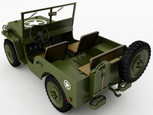 willys jeep collection 3D मॉडल