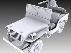 willys jeep collection 3D Model
