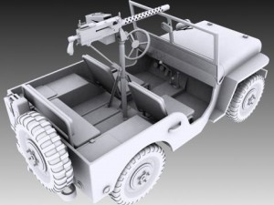 willys jeep collection 3D मॉडल