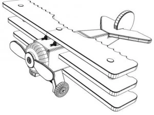 toy fokker dr1 3D Model