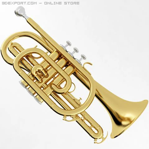 코넷 3D 모델 .c4d .max .obj .3ds .fbx .stl .blend 