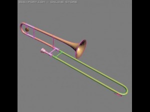 trombone 3D 모델